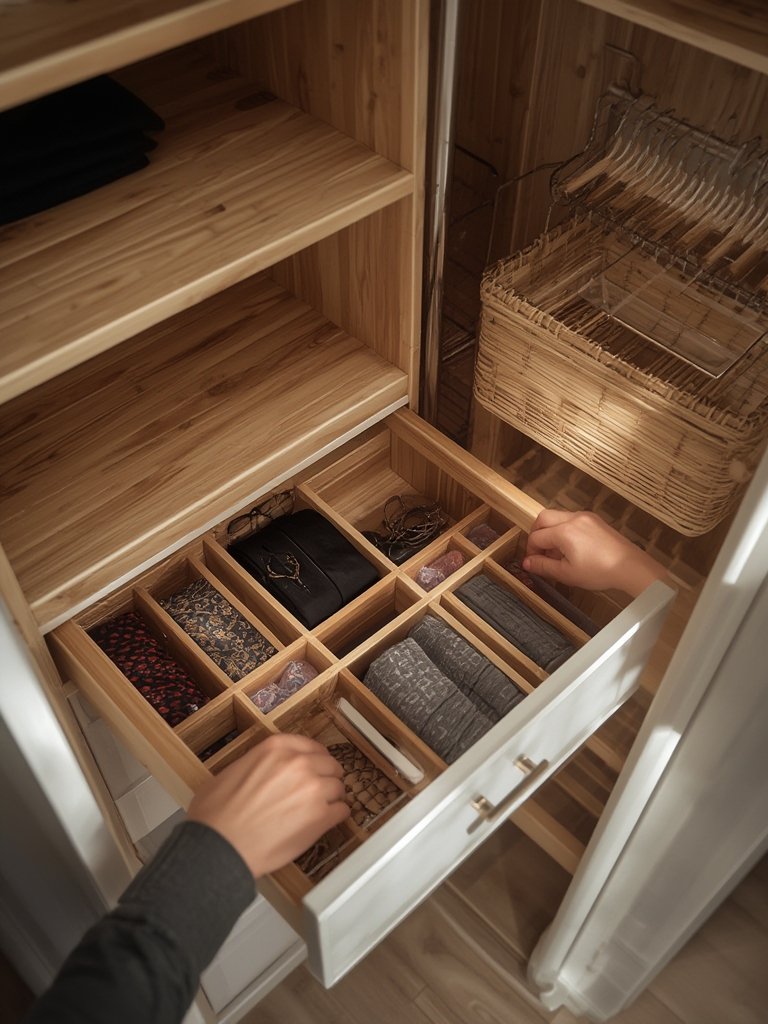 closet drawer dividers bamboo - Illustration 2