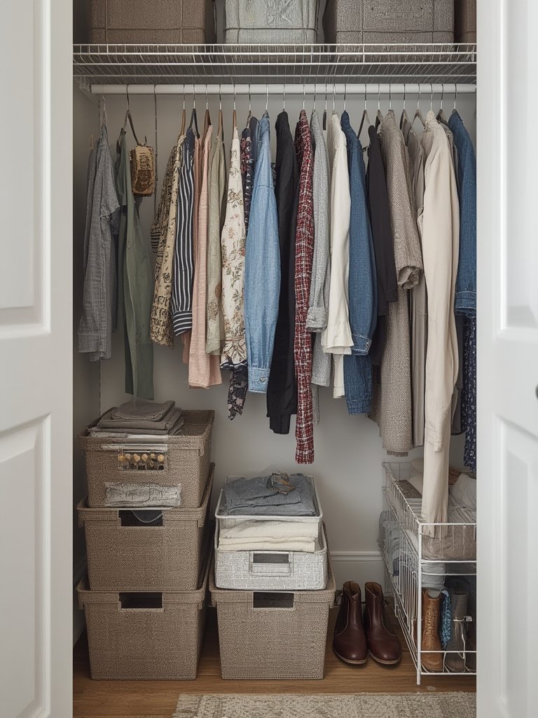 cheap small closet organizers for apartments - Illustration 2