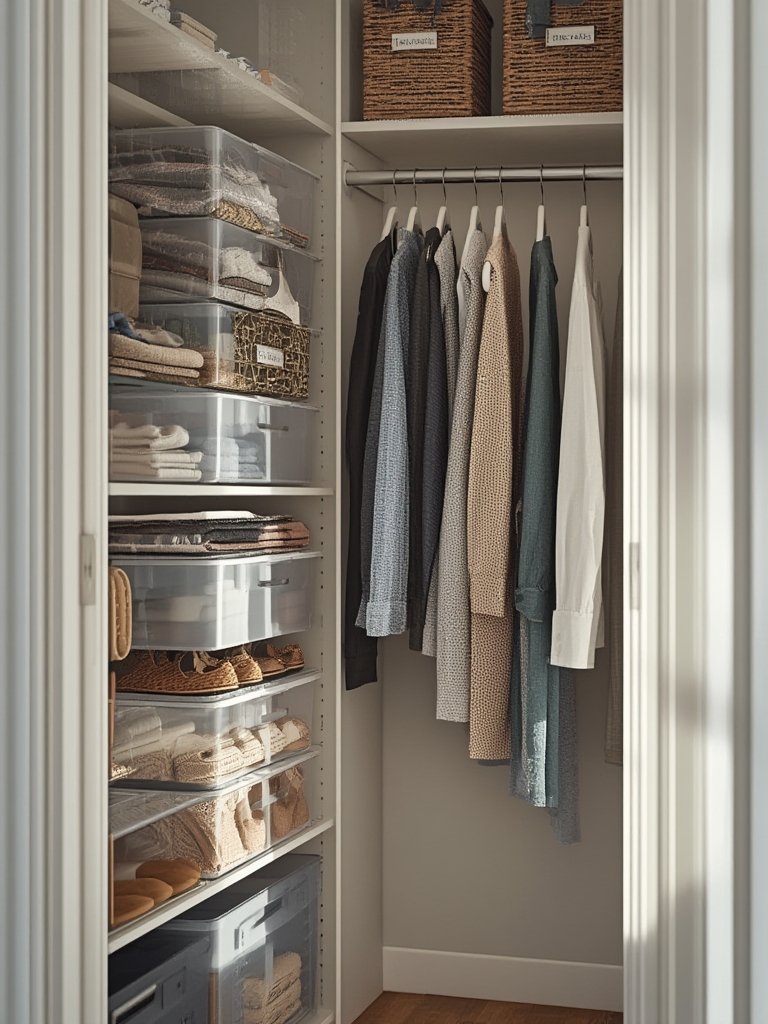 closet organization hacks for tiny spaces - Illustration 2