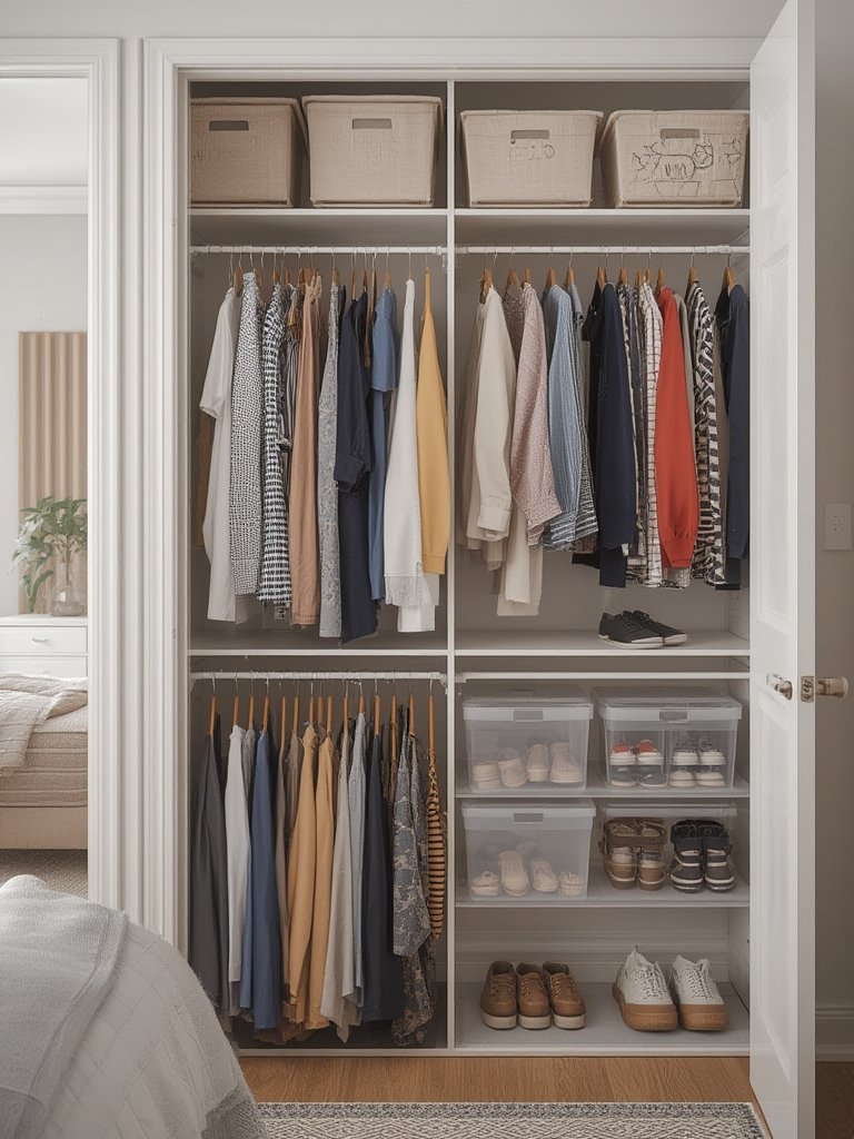 closet organization hacks for tiny spaces - Illustration 3