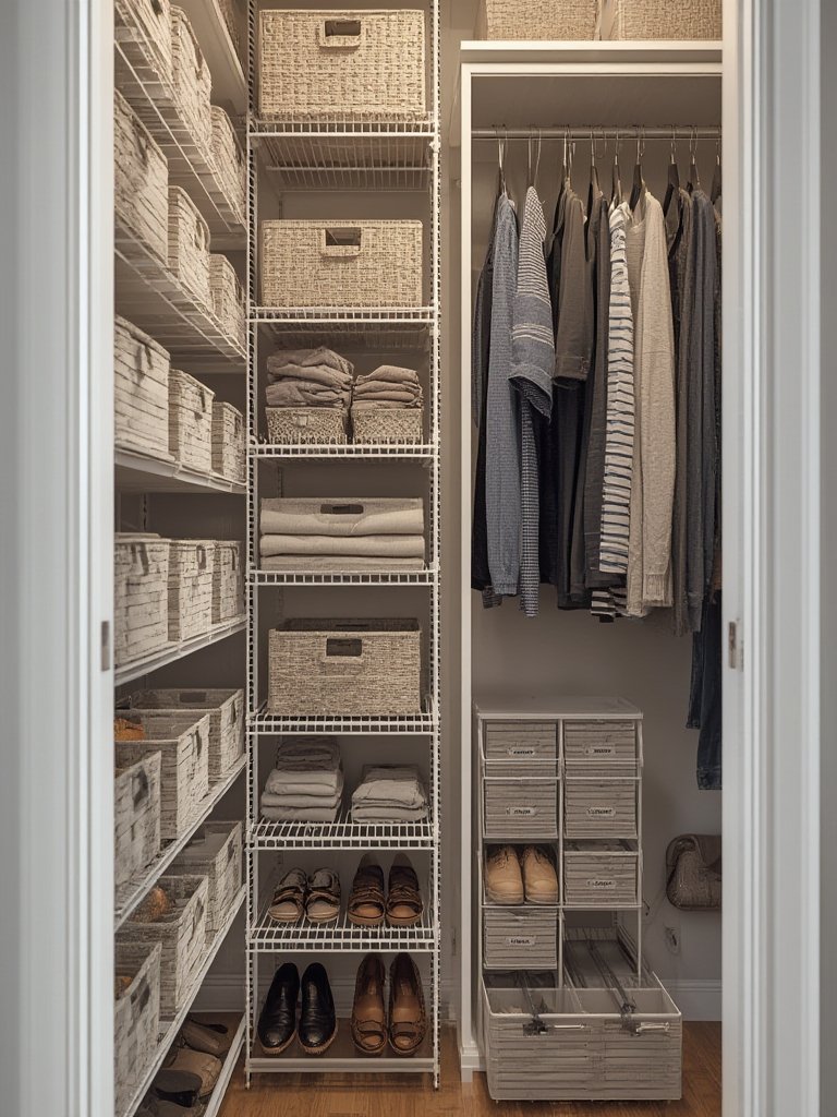 closet organization ideas for small closets - Illustration 2