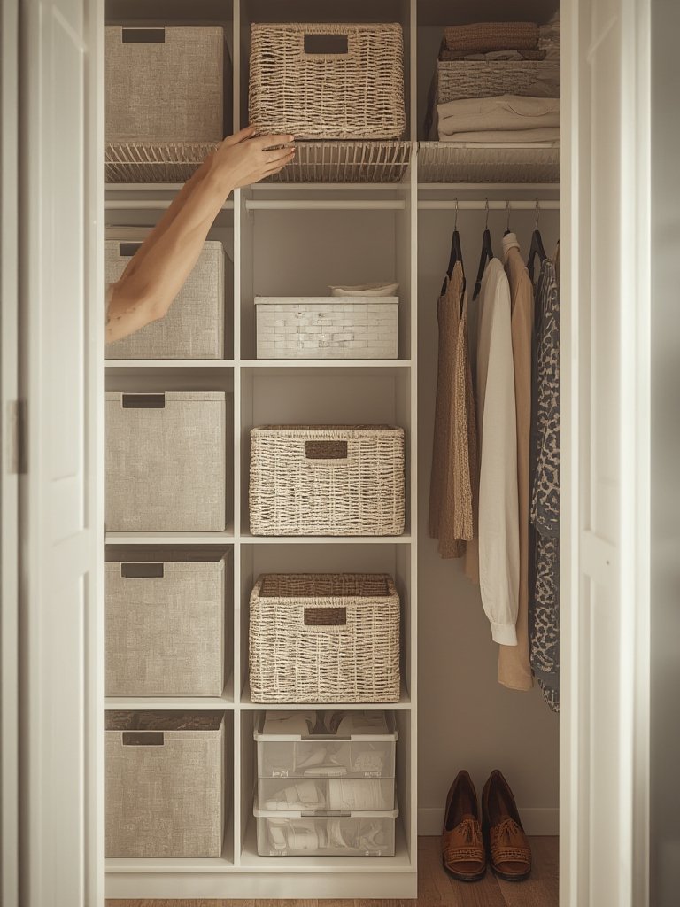 closet storage bins and baskets - Illustration 2