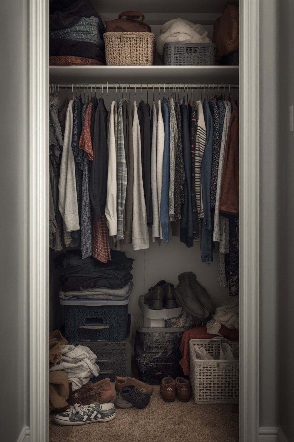 closet storage bins and baskets - Illustration 1