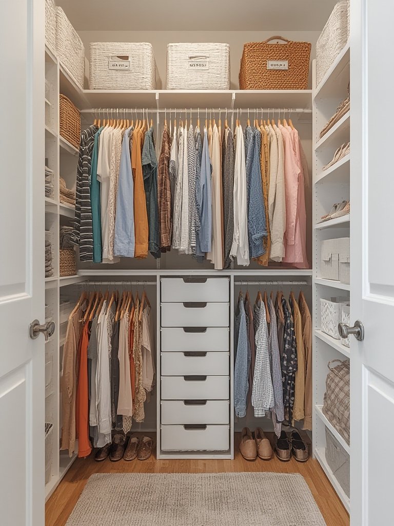 how to organize a small closet on a budget - Illustration 3