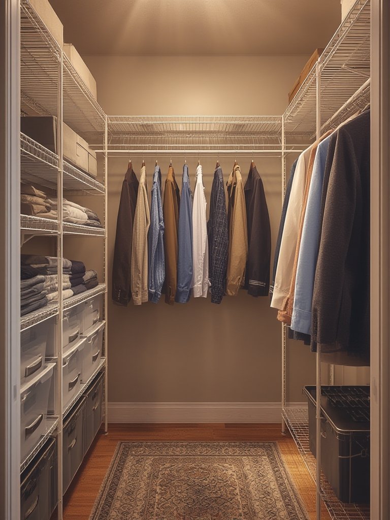 Hanging Closet Organizer: Honest Review 2026 2 hanging closet organizer with fabric shelves holding folded clothes and shoes